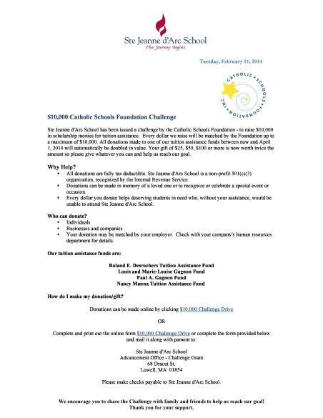 $10,000 Catholic Schools Foundation Challenge Drive-page-0